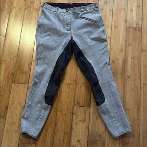 Dover Saddlery Women’s Riding Breeches — Brown & Tan, Size 32